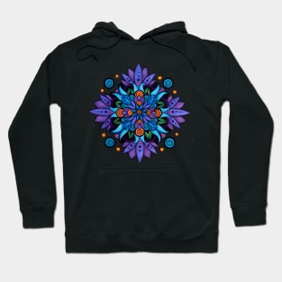 Blue Lotus Mandala Hoodie